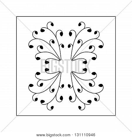 Abstract hand drawn pattern with dots. Decorative element.