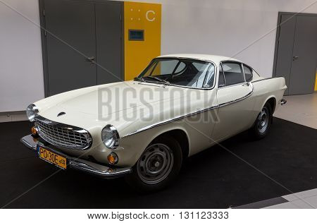 Cracow Poland - May 21 2016: Volvo 1800 S Displayed At 3rd Edition Of Moto Show In Krakow. Poland.ex