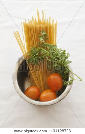 spaghetti food good with vegetables prepare cook