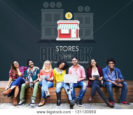 Stores Shops Business Opportunity Investment Concept