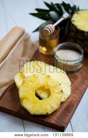 Ingredients For Homemade Honey-glazed Pineapple Tarts