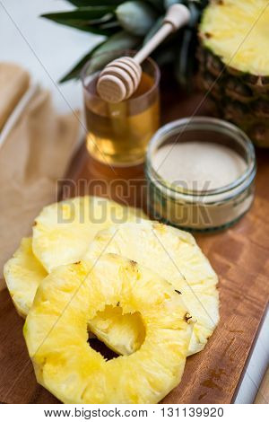 Ingredients For Homemade Honey-glazed Pineapple Tarts