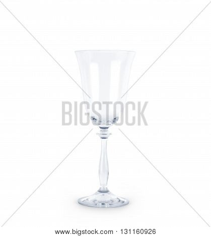 Empty wine glass. isolated on a white background