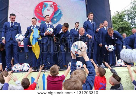 Ceremony Of The Departure Of The National Football Team Of Ukraine For The Euro-2016