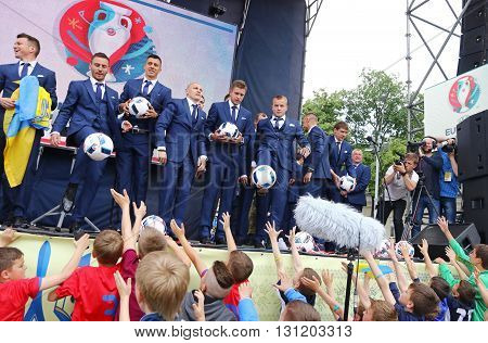 Ceremony Of The Departure Of The National Football Team Of Ukraine For The Euro-2016
