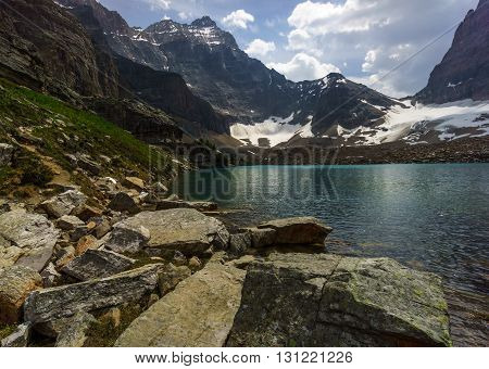 Opabin Lake near Lake O'Hara Canadian Rockies