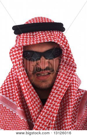 Man With Shades Wears A Keffiyeh