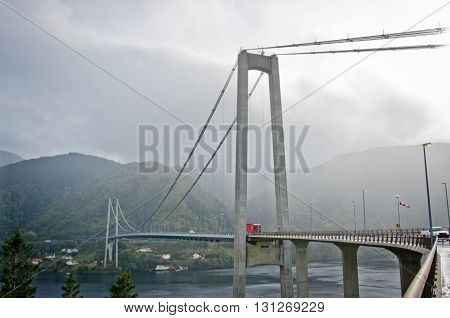 Osteroy Bridge In Norway