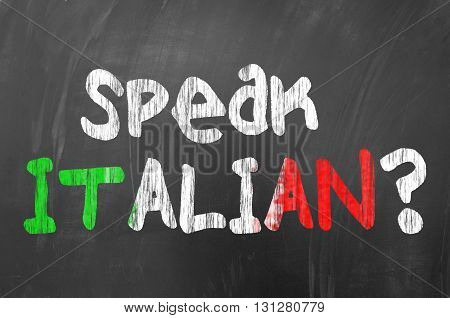 Speak Italian ?