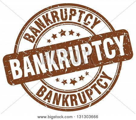 bankruptcy brown grunge round vintage rubber stamp.bankruptcy stamp.bankruptcy round stamp.bankruptcy grunge stamp.bankruptcy.bankruptcy vintage stamp.