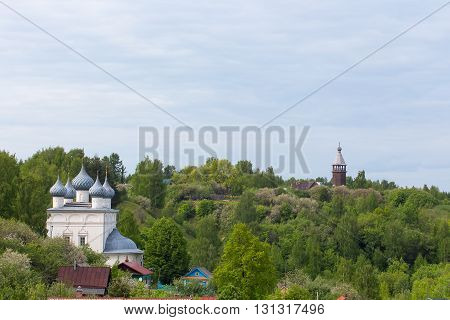 Orthodox Church in the historical part of the city Yuryevets
