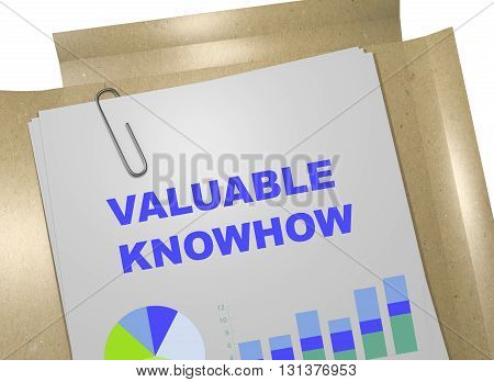 Valuable Knowhow Business Concept
