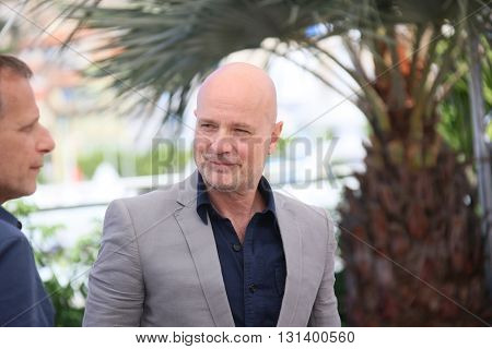 CANNES, FRANCE - MAY 21:  Christian Berkel attends the 'Elle' Photocall during the 69th annual Cannes Film Festival at the Palais des Festivals on May 21, 2016 in Cannes, France. 