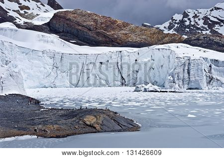Pastoruri Glacier In Cordillera Blanca. Northern Peru