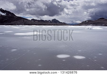 Pastoruri Glacier In Cordillera Blanca. Northern Peru