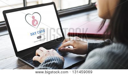 Day Care Babysitter Nanny Nursery Love Motherhood Concept