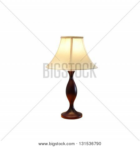 The table lamp isolated on white background