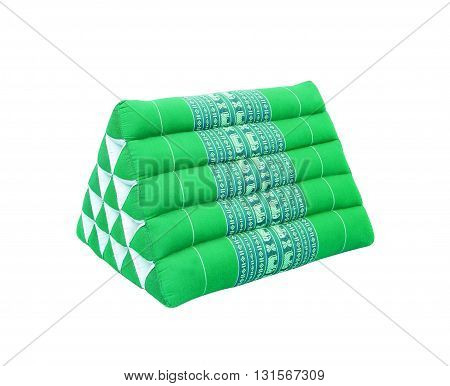 Tradition native Thai style pillow on white background