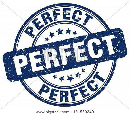perfect blue grunge round vintage rubber stamp.perfect stamp.perfect round stamp.perfect grunge stamp.perfect.perfect vintage stamp.