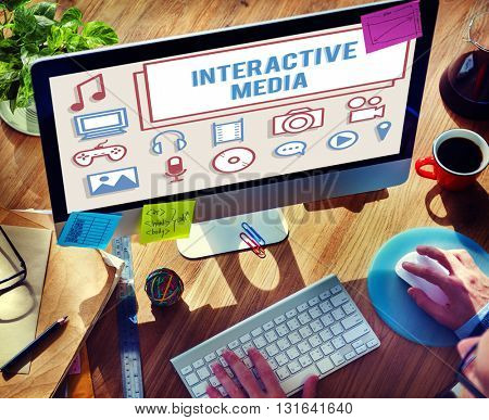 Interactive Media Gadget Electronics Technology Concept