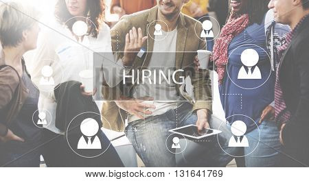 Recruitment Hiring Career job Employment Concept