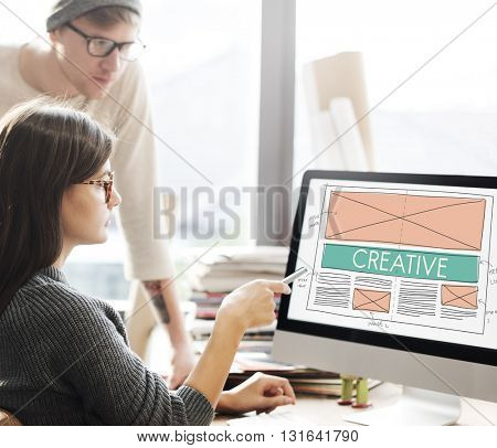 Creative Creativity Web Design Layout Concept