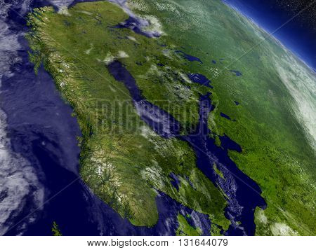 Scandinavia From Space