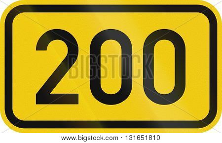 Numbered Highway Shield Of A German Bundesstrasse (federal Road)