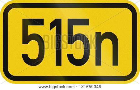 Numbered Highway Shield Of A German Bundesstrasse (federal Road)