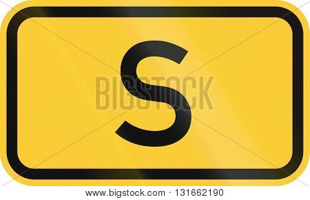 Numbered Highway Shield Of A German Bundesstrasse (federal Road)