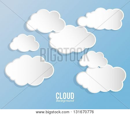 Cloud concept with icon design, vector illustration 10 eps graphic.