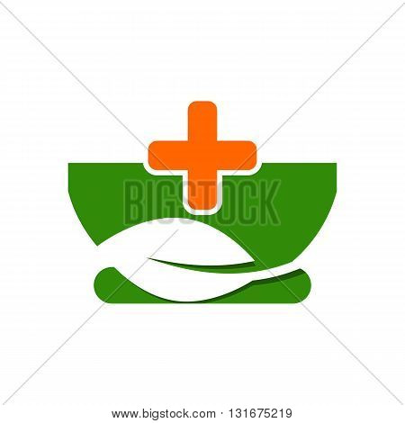 Logo design medical healthy care patient check up pharmacy