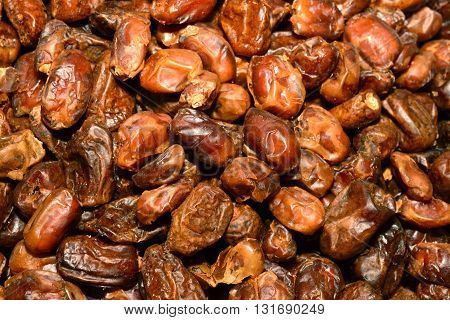 Dried dates (fruits of date palm Phoenix dactylifera). Clipping paths for both objects and its shadows. Infinite depth of field retouched. Set bundlecollection