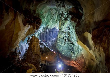 The beautiful of cave Tempurung at gopeng malaysia