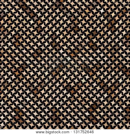Brown mosaic imitating a snake skin. There is an option in the vector.
