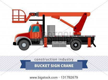 Bucket Sign Crane
