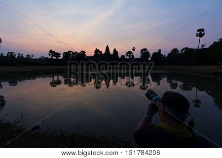 Capturing Ankor Wat At Dawn