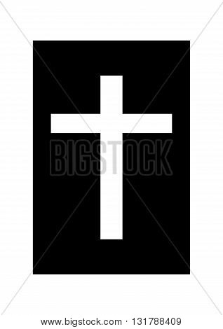 Bible icon isolated on white background vector