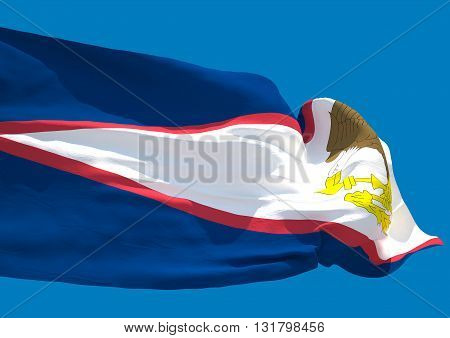 American Samoa wave flag HD Territory of American Samoa