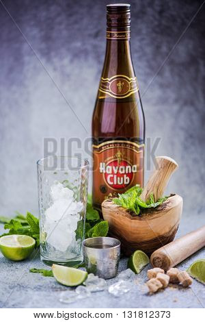 Cuban Mojito With Havana Club Rum.