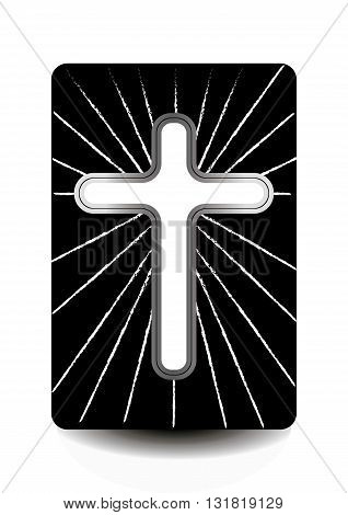 Bible icon isolated on white background vector