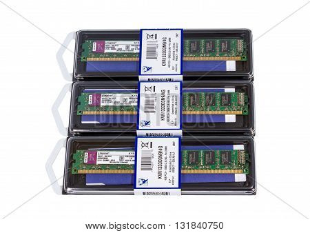 Volgograd, Russia - Circa May, 2011: Computer Random Access Memory (ram) Modules Ddr3