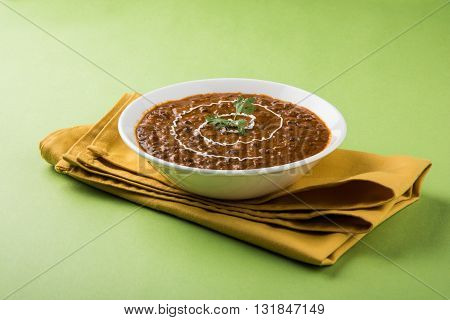 Dal makhani or dal makhni a Buttery Lentils made up of black gram