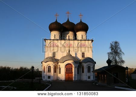 Beautiful Chirch And Blue Sky In Spring Day