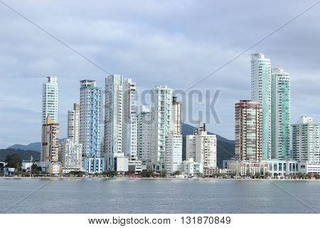 Balneario Camboriu, Santa Catarina, Brail, beautiful beach in southern Brazil