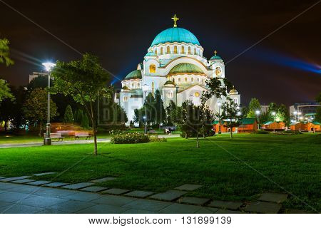 St. Sava Cathedral - Belgrade - Serbia - architecture travel background