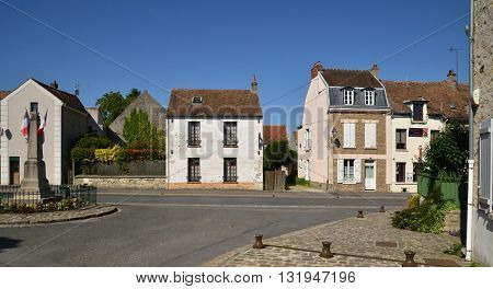 Cormeilles en Vexin France - june 4 2015 : the picturesque village in summer