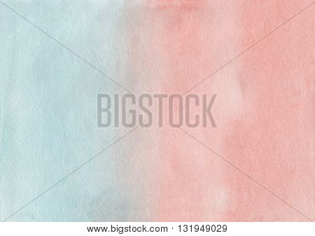 Abstract Pink And Blue Watercolor Background