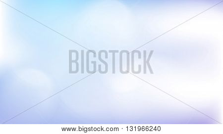 Light blue abstract gradient bokeh background. Vector illustration graphic design