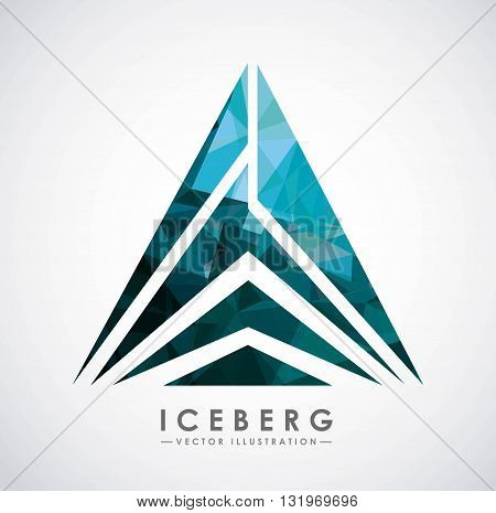 iceberg glacier design, vector illustration eps10 graphic